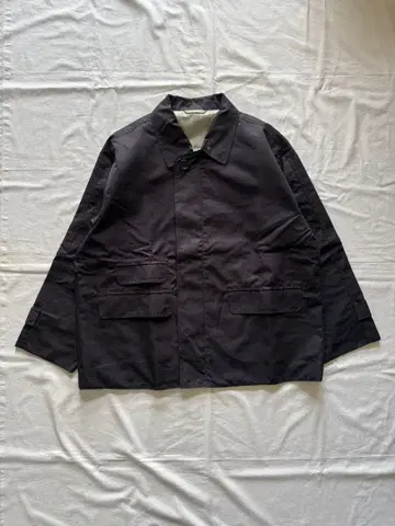 캬바레포바르 리버서블 벤틸 코트 네이비 L