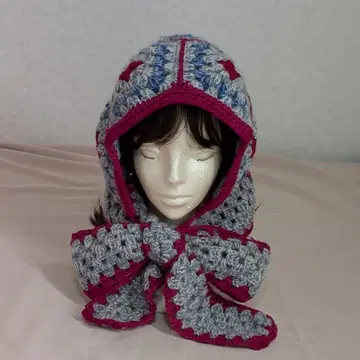 발라클라바풍 머플러 보닛 후드 부착 머플러