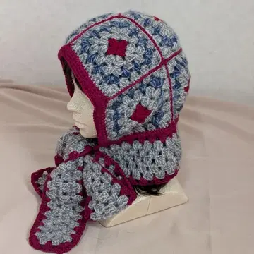 발라클라바풍 머플러 보닛 후드 부착 머플러