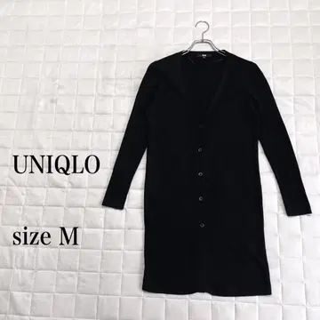 UNIQLO 유니클로 블랙 롱 가디건 M 냉방병 예방