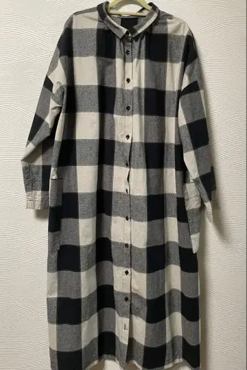 SUN VALLEY 3way 기모 체크 무늬 셔츠 원피스 F 배송비 포함