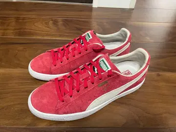 PUMA 크라이드 빨간색 x 화이트 26.5 새상품급