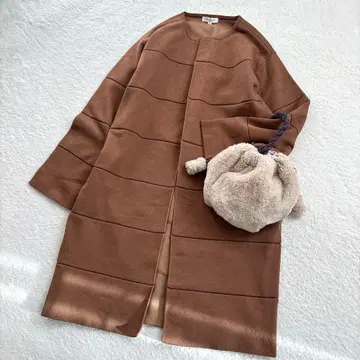 [새상품급] PLST 두툼한 가디건 코디건 브라운 겉옷 노카라