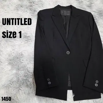 UNTITLED 언타이틀 테일러드 자켓 블랙 1 1450