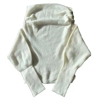 [ 택 포함 새상품 ] SNIDEL 루즈 오프숄더 니트 풀오버 화이트 F