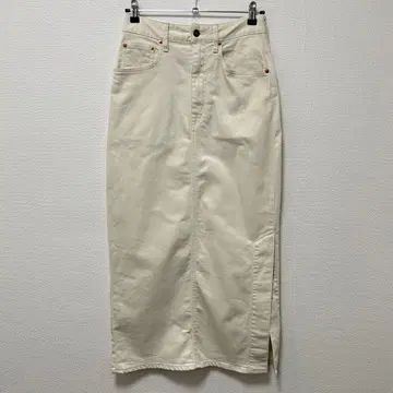 THE SHINZONE BY 별주 타이트 스커트 데님 화이트 S 사이즈