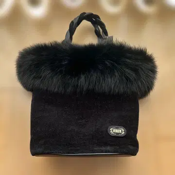 FEILER 퍼 핸드백 (택 포함)