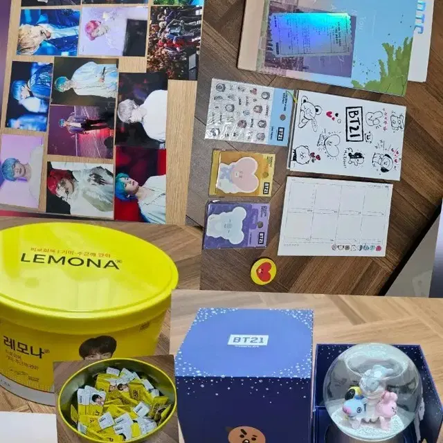 폭덤))방탄 굿즈 레모나/BT21 스노우볼 처분