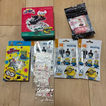 [ 판매 종료 ] USJ 나노 블록 미니언즈 핑크 팬서 밥 팀