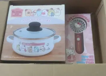 익명 배송 스미코구라시 법랑 양수냄비 헬로키티 카라비너 부착 mini 팬