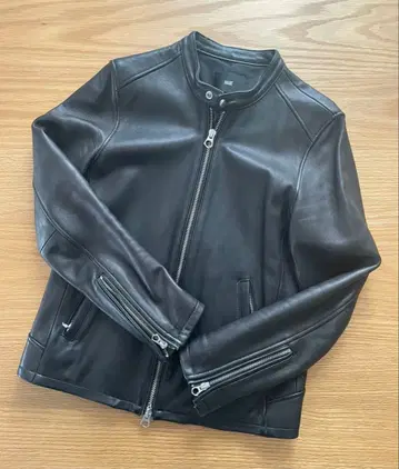 HARE 블랙 가죽 자켓 S