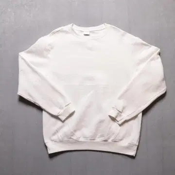 SOFFE 4162 새상품급 맨투맨 트레이닝복 L 화이트 크루넥