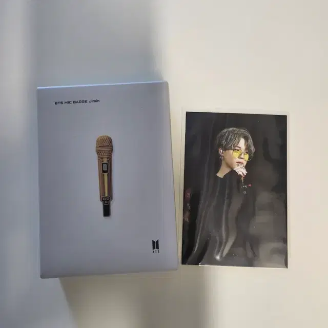 방탄 bts 마이크 뱃지 포토카드 지민