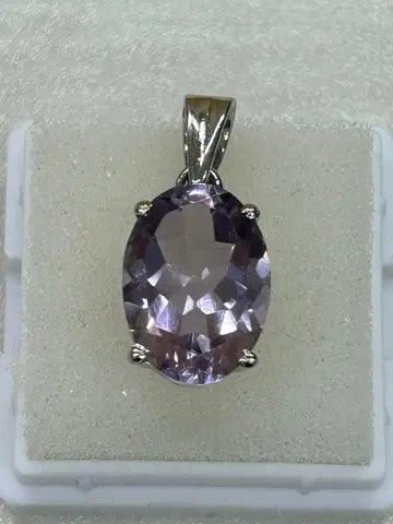 자수정 펜던트 탑 실버