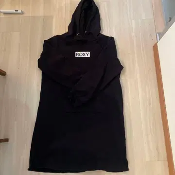 ROXY 네이비 후드 부착 드레스