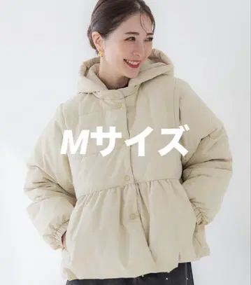 [ 새상품급 ] coca 개더 충전솜 아우터 베이지