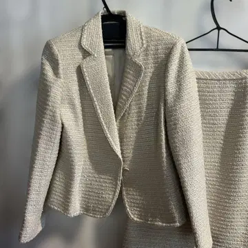 레리안 베이지 트위드 자켓&스커트 세트