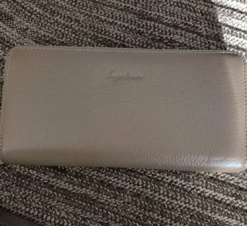 Lupilina ] 천연 가죽 장지갑 그레이 & 골드 미사용 새상품