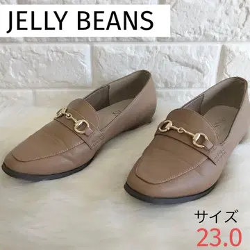 젤리빈스 플랫 밑창 로퍼 슬립온 23cm 비트 금장 장식