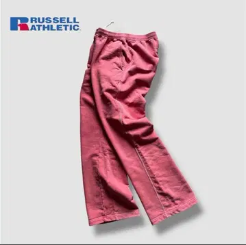 레어 00s Russell athletic 스웨트 팬츠 페이드 핑크