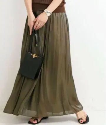 VERMEIL par iena P 새틴 개더 롱 스커트 M