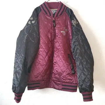 제공 스카잔 블루종 아우터 퀼팅 자수 풍신뇌신 레어