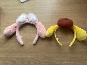 산리오 머리띠 세트 마이멜로디 폼폼푸딩