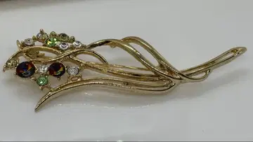 다이아몬드 다색 유선형 브로치 (1139)