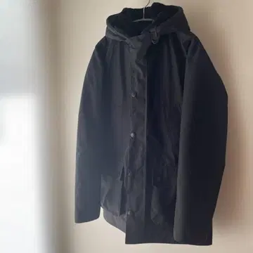 새상품급 바버 후디드 비데일 슬림 38 논오일 블랙