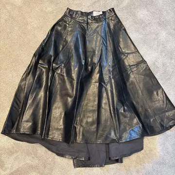 vintage 가죽 스커트 hooked itimi jantiques