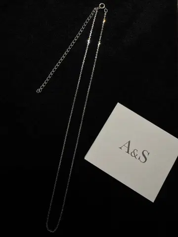 아가 agete 실버 체인 50cm