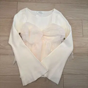 archives 튤 뷔스티에 x 플레어 리브 니트 PO SET