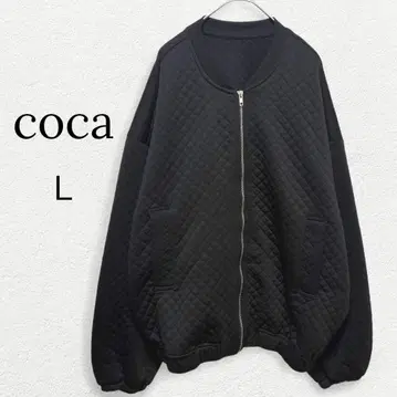 [ coca ] 새상품급 퀼팅 돌먼 블루종 자켓 점퍼