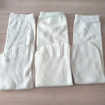 냉병 차단 양말 3족 세트 실크 울 5개 손가락 삭스 야요이