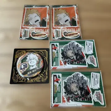 히로아카 바쿠고 카츠키 벌스데이 캔뱃지 명장면 디오라마 피규어