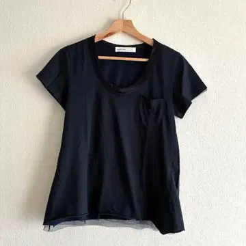 sacai luck 새상품급 네이비 반팔 T셔츠 S