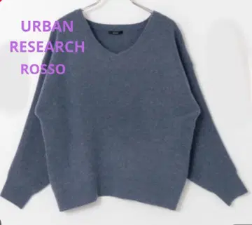 URBAN RESEARCH ROSSO 블루 V넥 니트