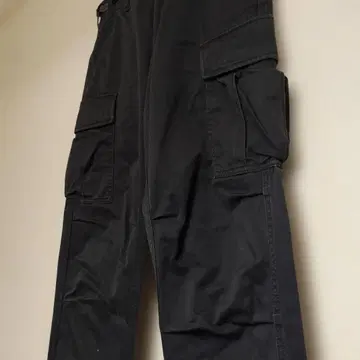 AVIREX 카고 팬츠 블랙 S