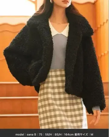 SAISON DE PAPILLON 보아 블루종 아우터 M 사이즈