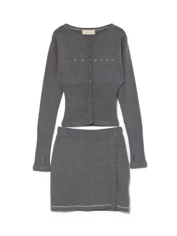 앤드마리 andmary 메리 로고 가디건 세트업