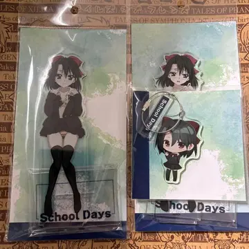 School Days 키요우라 세츠나 아크릴 스탠드 2종 와이어 키링