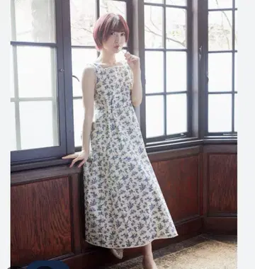 칸다 사야카 canone 블루베리 패턴 원피스 카논