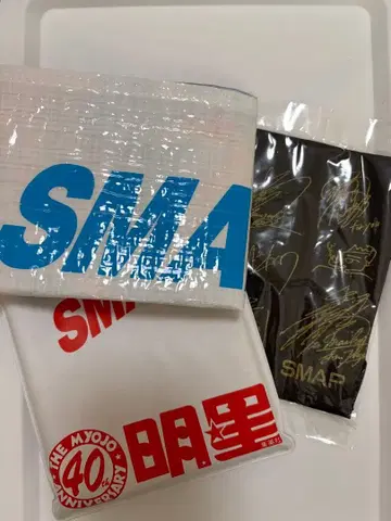SMAP 돗자리 사인 포함 반다나