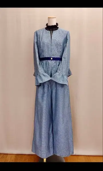 기모노 리메이크 페플럼 자켓과 와이드 팬츠