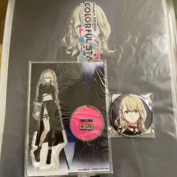 프로세카 zozo 아즈사와 코하네 클리어 파일 아크릴 스탠드 캔뱃지