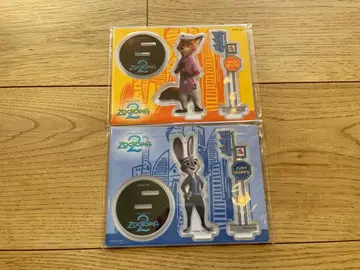 주토피아 아크릴 스탠드 2개 세트 닉 주디