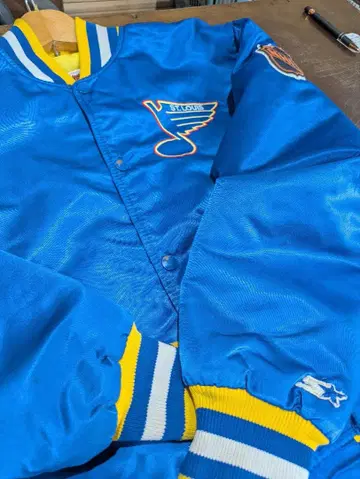 1980년대 스타터 세인트루이스 새틴 바시티 자켓 레어