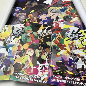 Splatoon 1 2 3 아트북 3권 세트 포스터 포함
