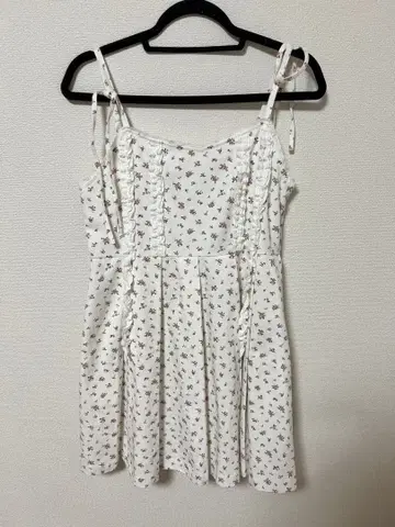 merry jenny Flower 플리츠 미니 원피스 핑크