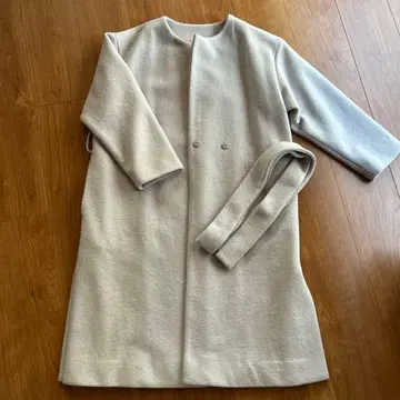 라이트 그레이 롱 코트